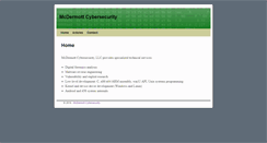 Desktop Screenshot of mcdermottcybersecurity.com